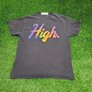 Vintage 90s High Shirt Womens Large 21x26 Spellout 420